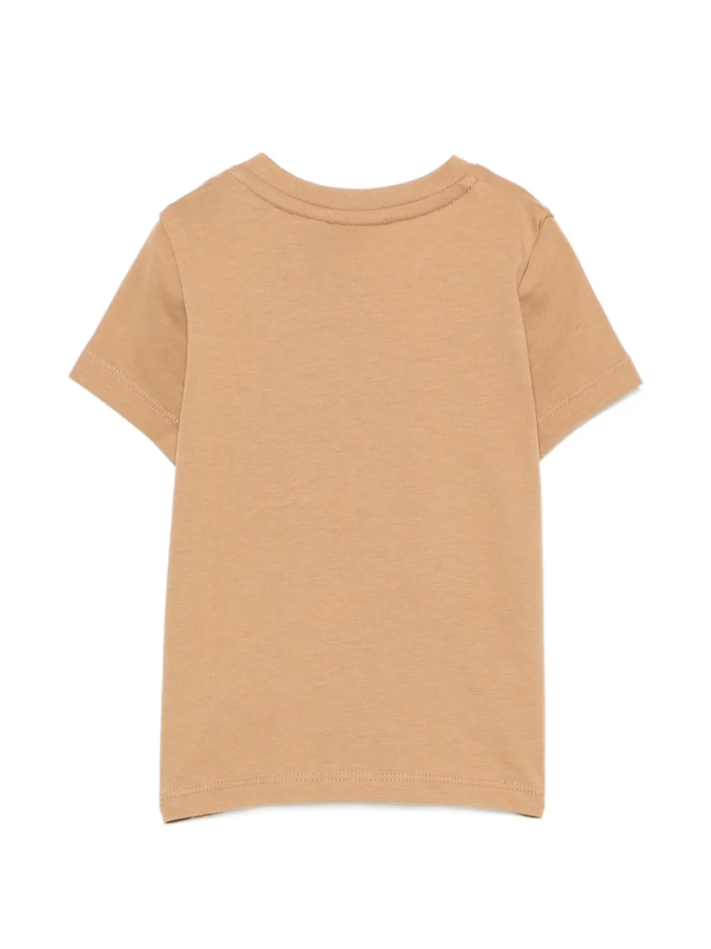 BOSS Kidswear T-shirt met logoprint Beige