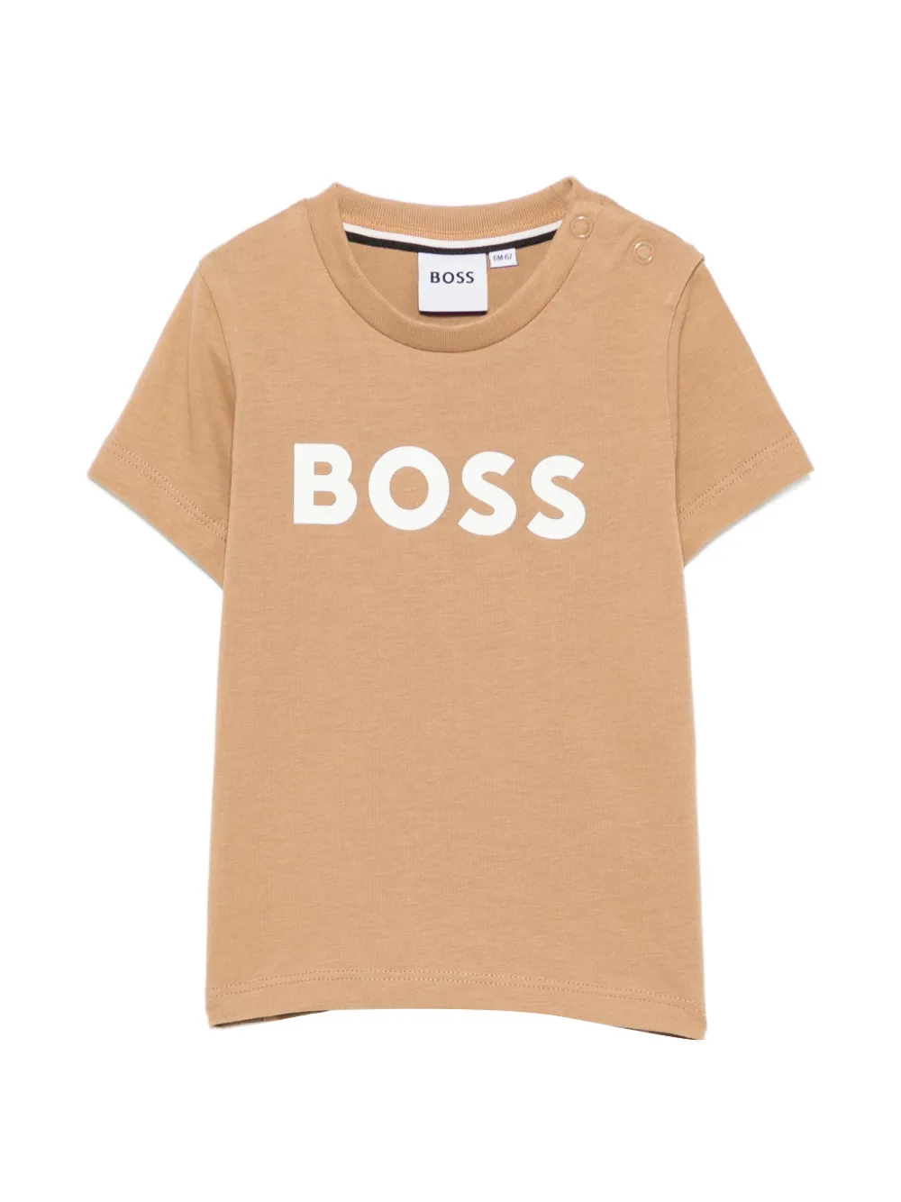 BOSS Kidswear logo-print T-shirt - Toni neutri