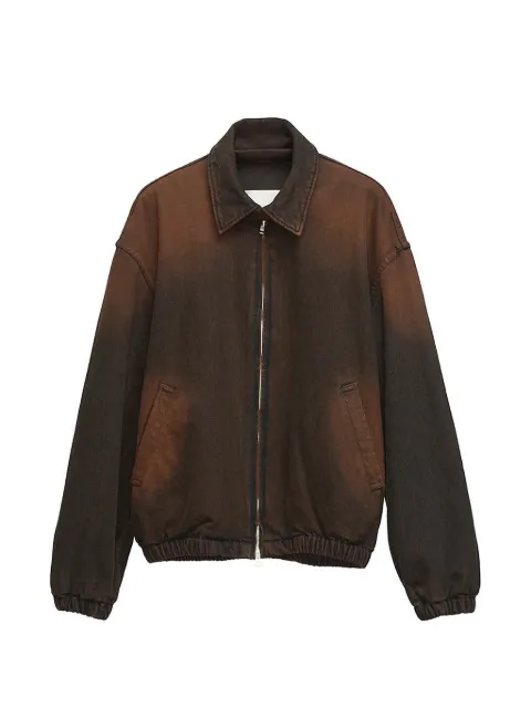 Song For The Mute acid-wash denim jacket