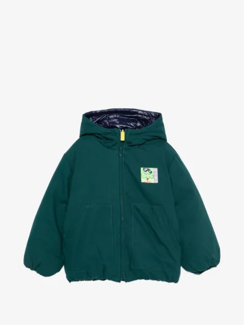Billieblush logo-patch hooded jacket