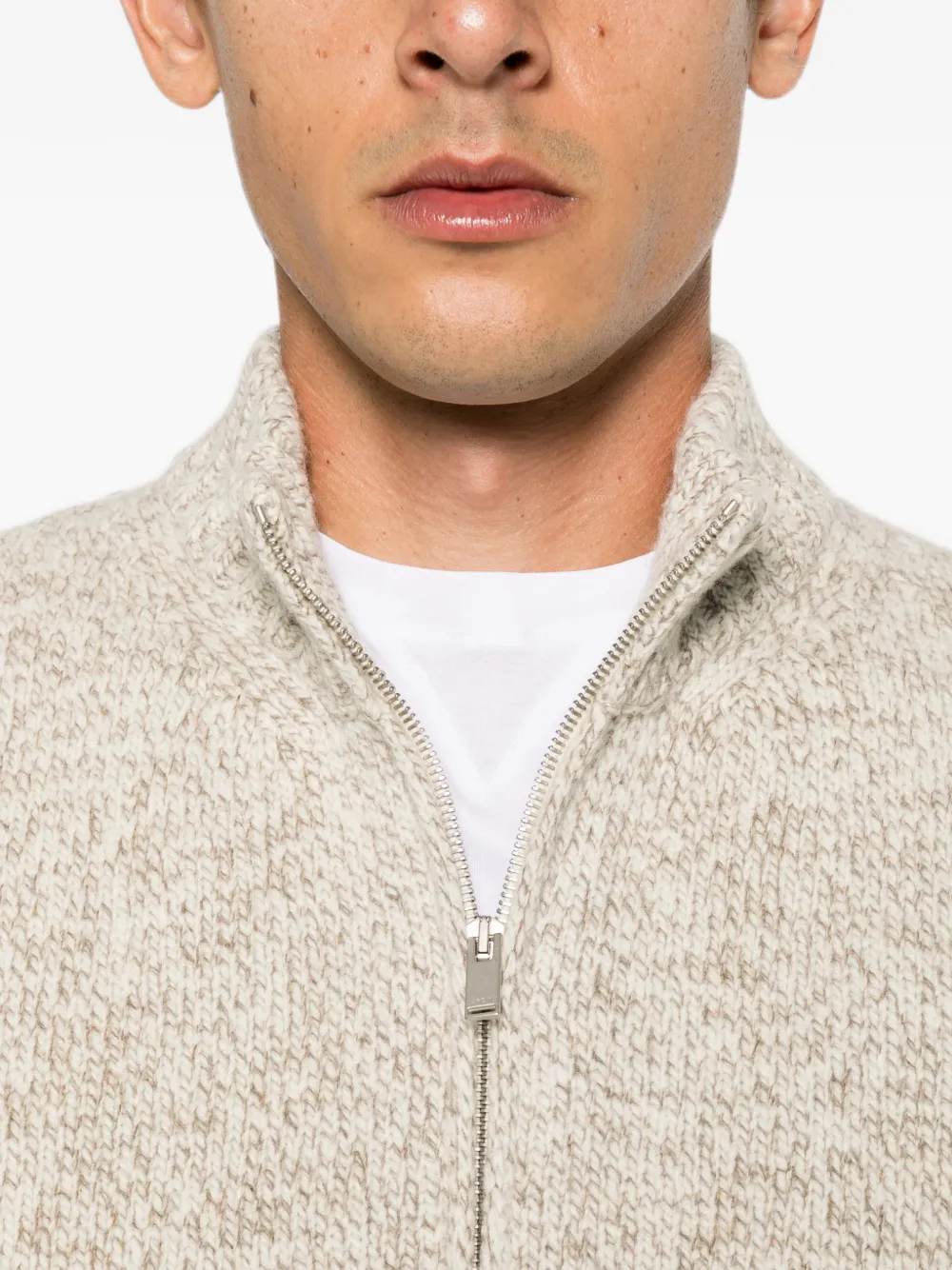 Lardini Gebreid vest Beige