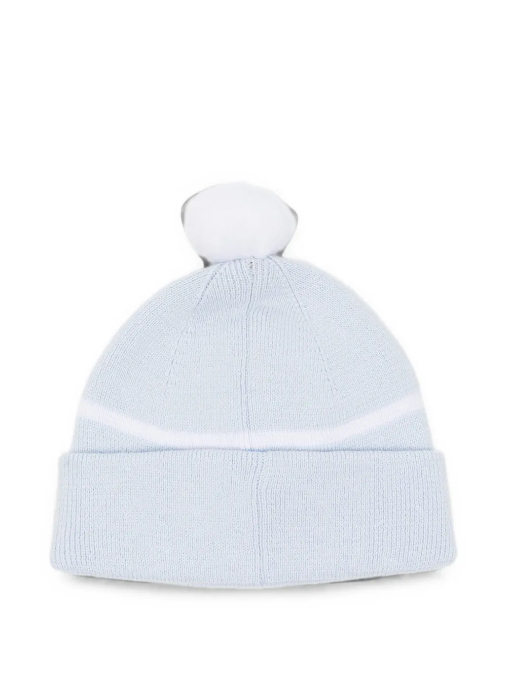 BOSS Kidswear Muts met pompon en streepdetail Blauw