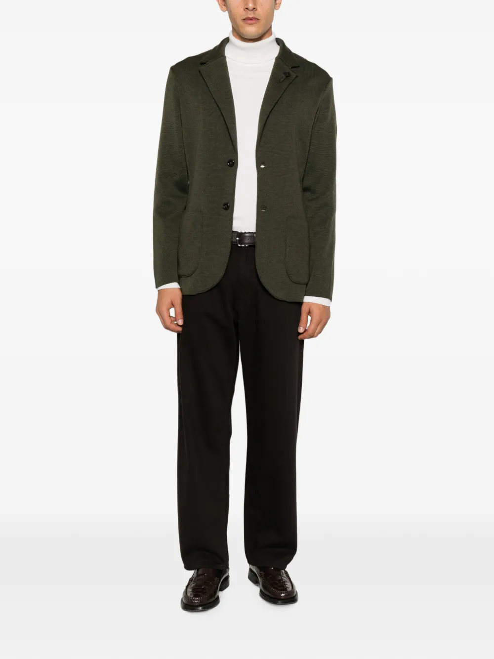 Lardini Blazer met knoopsluiting Groen