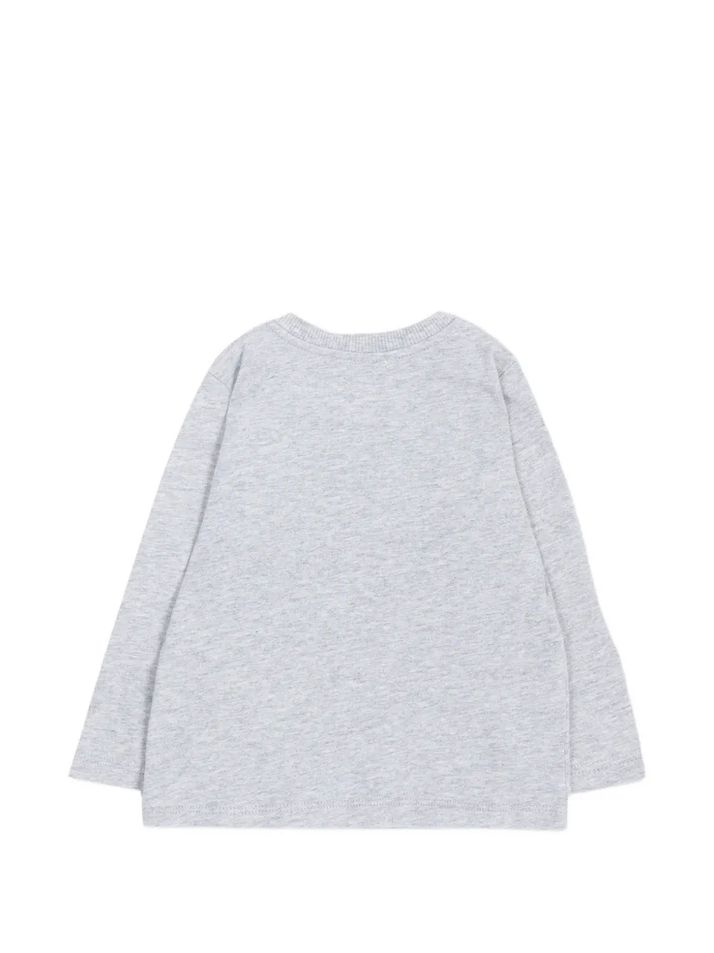 Moschino Kids T-shirt met lange mouwen en logo-print Grijs