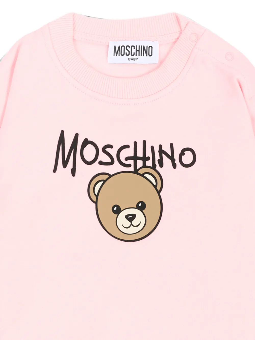 Moschino Kids Sweater met teddybeerprint Roze