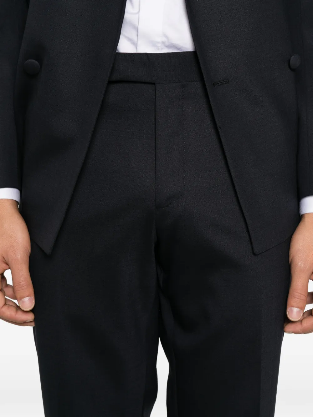 Lardini double-breasted peak-lapels suit Blauw