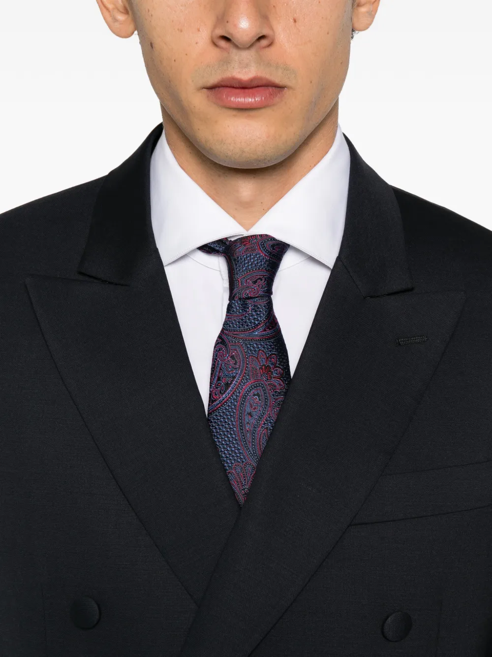 Lardini double-breasted peak-lapels suit Blauw
