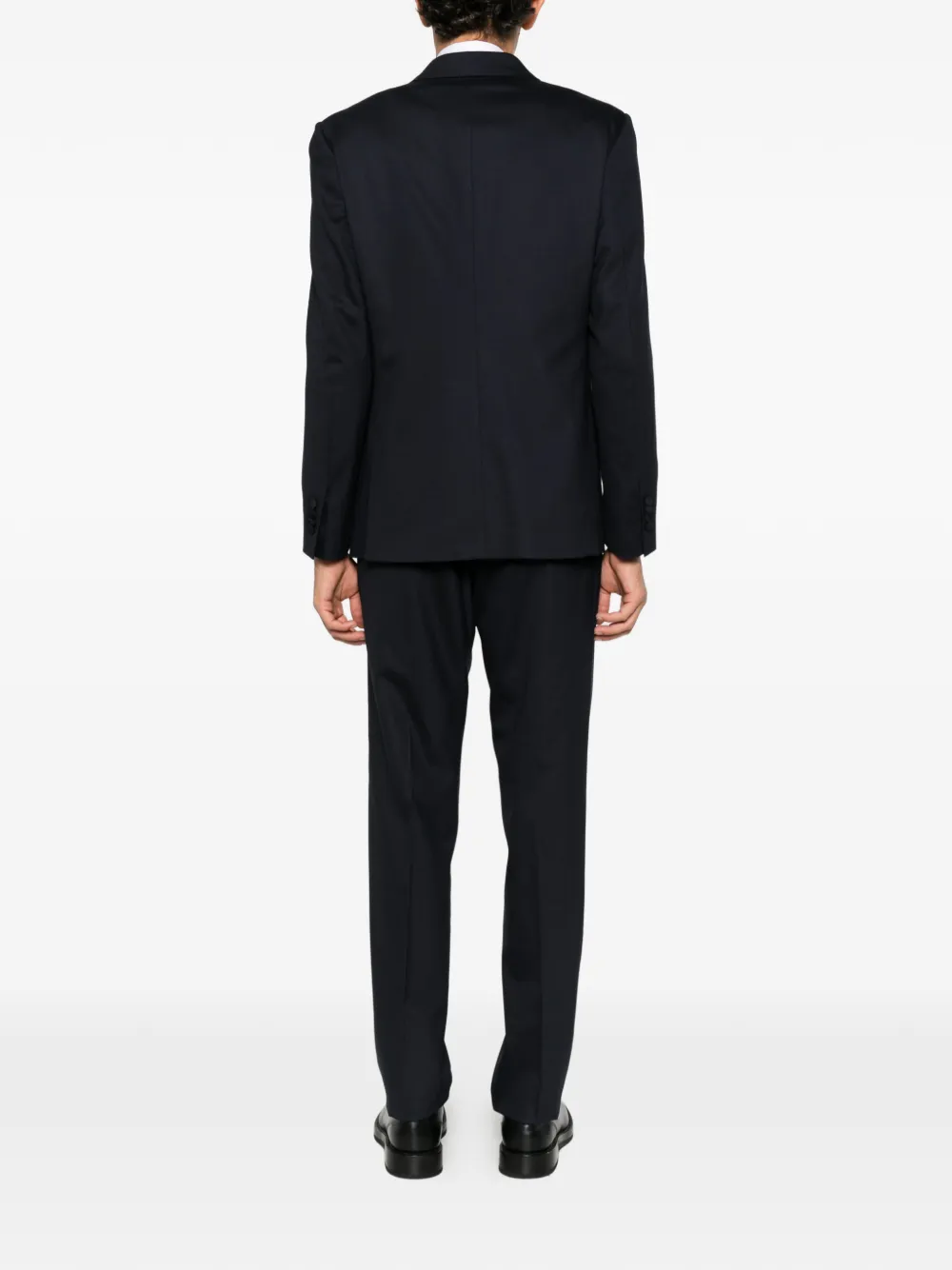 Lardini double-breasted peak-lapels suit Blauw