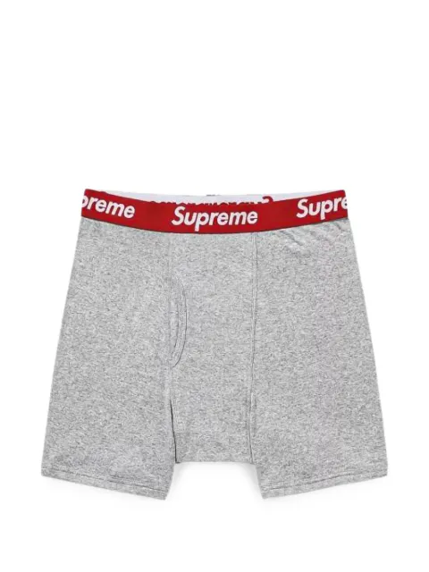 Supreme Hanes logo-waistband boxer briefs