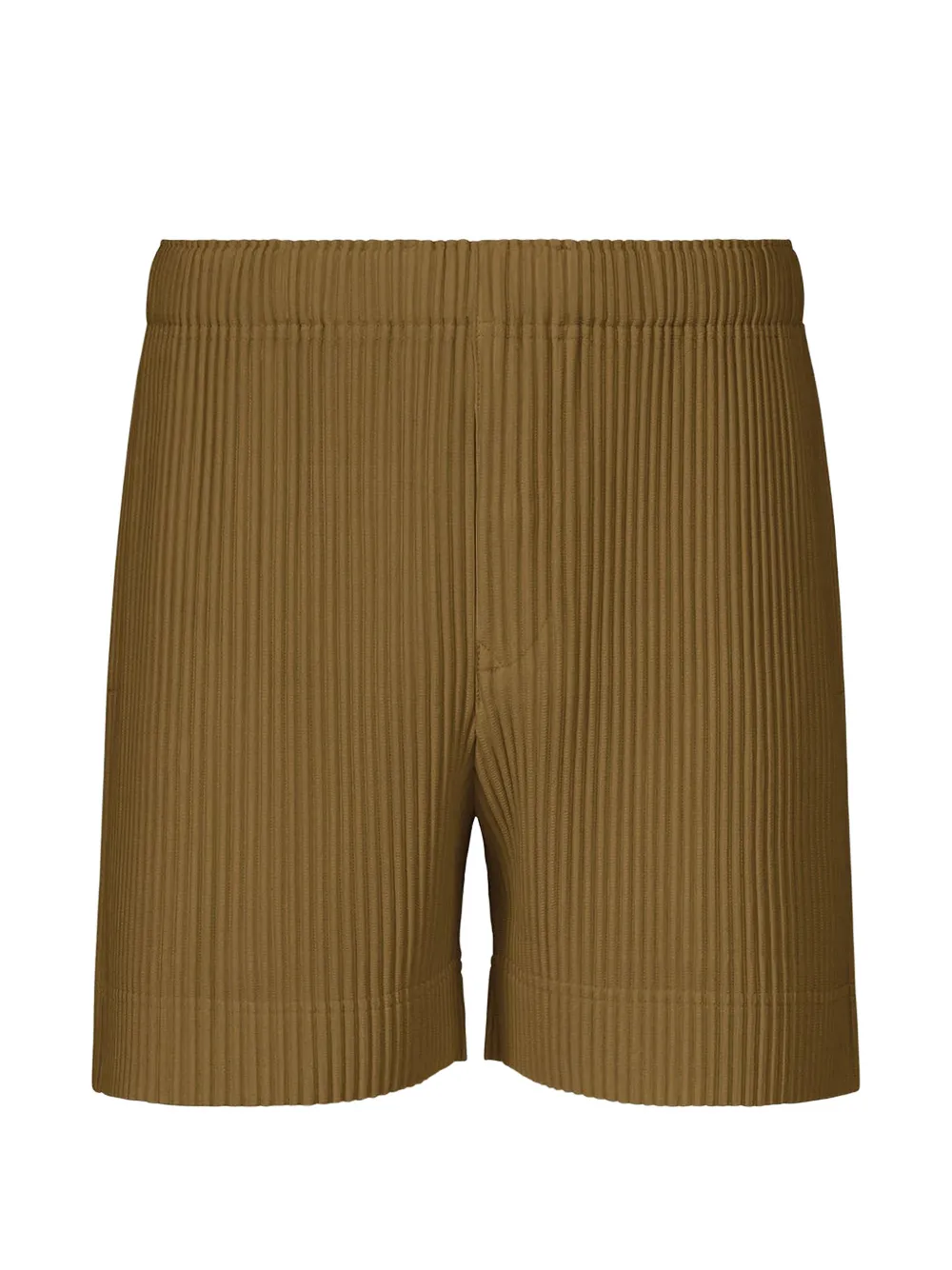 Homme Plissé Issey Miyake Colorful Pleats pleated bermuda shorts - Grün