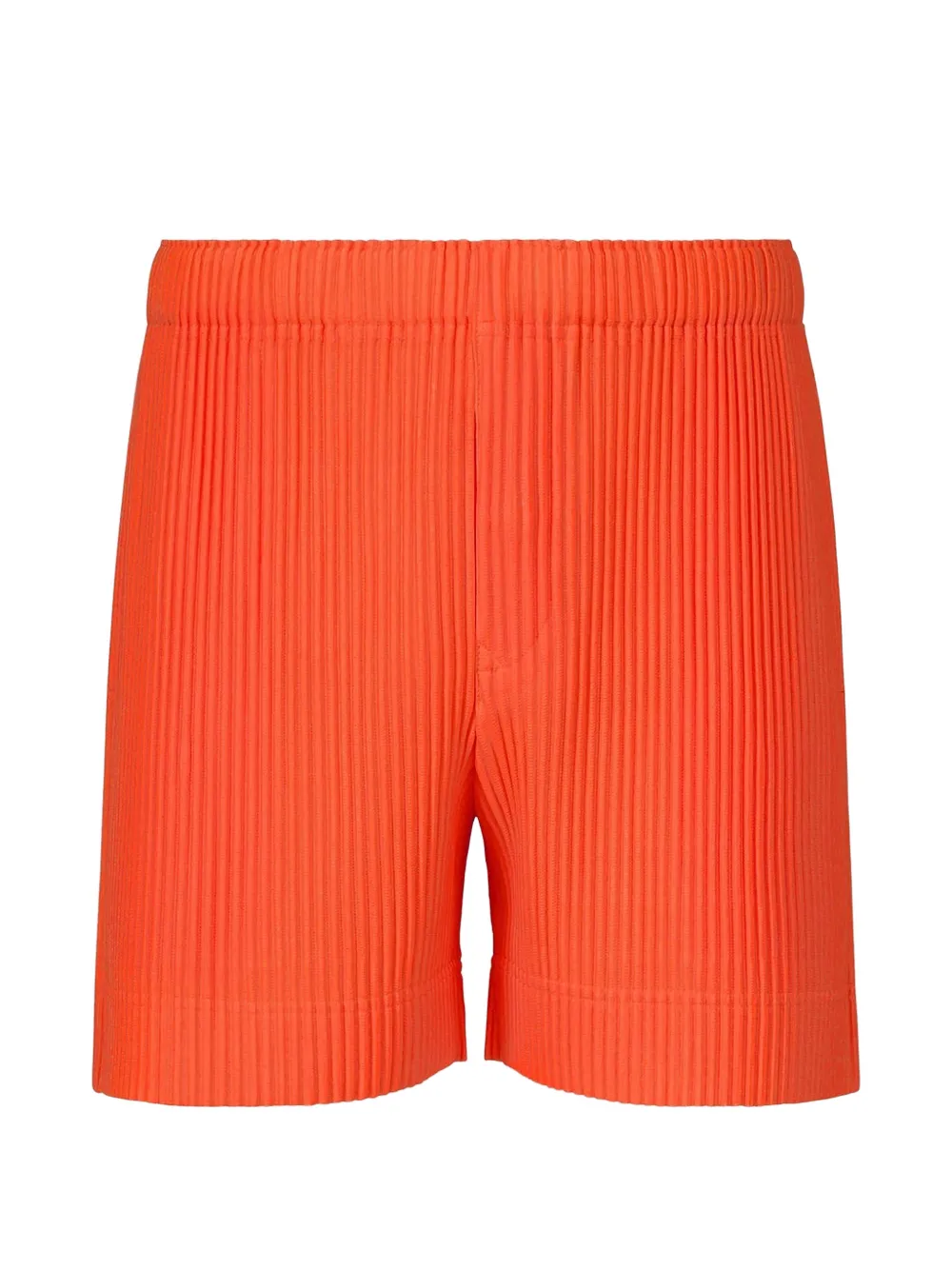 Homme Plissé Issey Miyake Colorful Pleats pleated elasticated bermuda shorts - Arancione