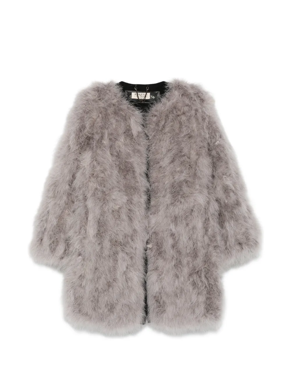 A.N.G.E.L.O. Vintage Cult 2000s hook-and-eye-fastening coat - Grau
