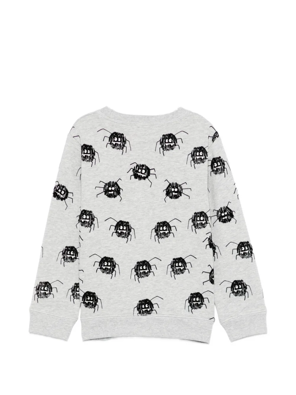 Stella McCartney Kids Sweater met spinnendetail en lange mouwen Grijs
