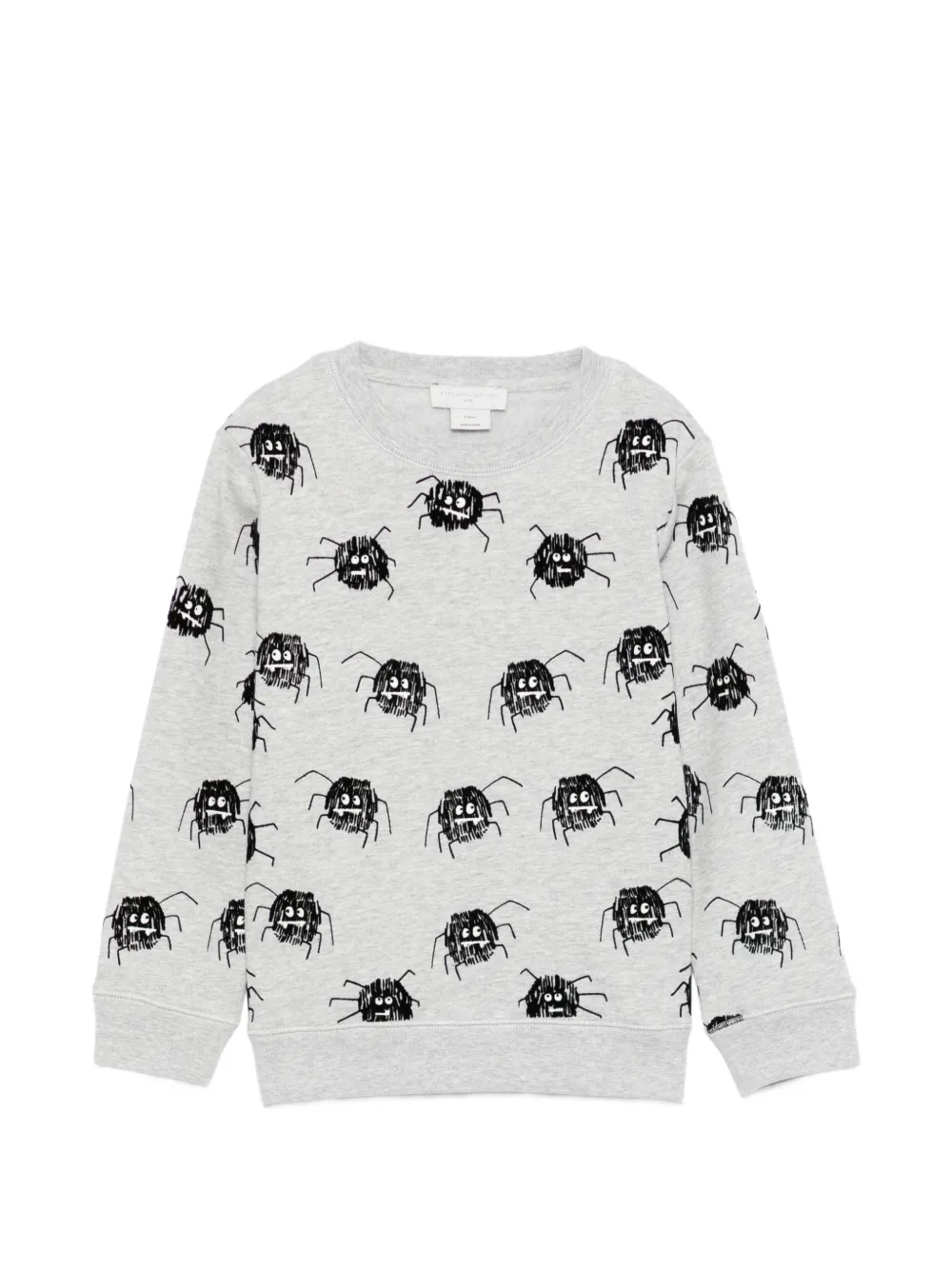 Stella McCartney Kids long-sleeve spider-detail sweatshirt - Grigio