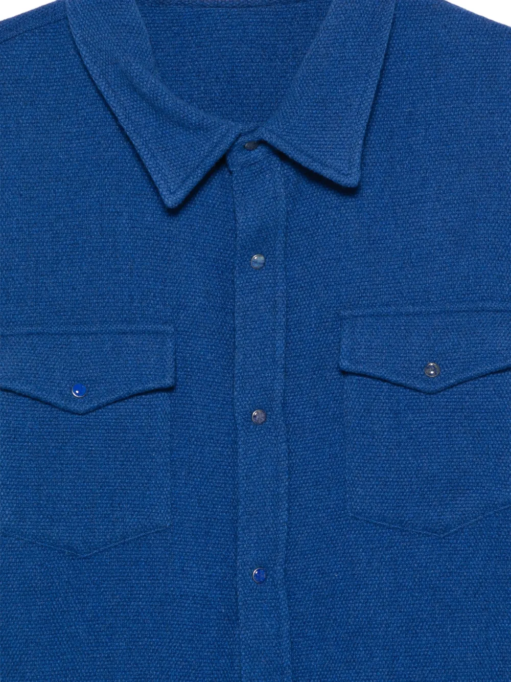 GOD'S TRUE CASHMERE Kasjmier overhemd Blauw
