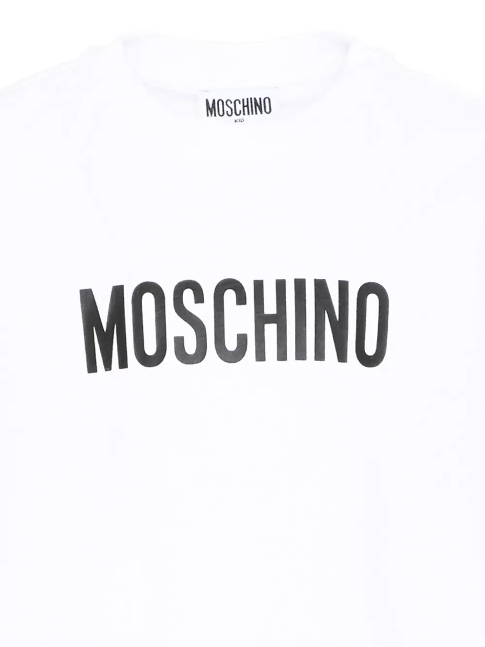 Moschino Kids T-shirt met logoprint Wit