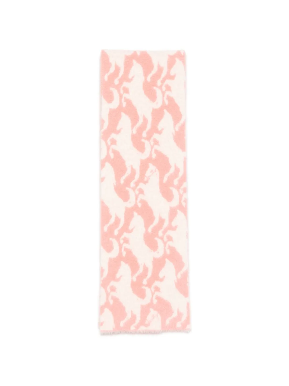 Stella McCartney Kids horse-intarsia scarf - Rosa