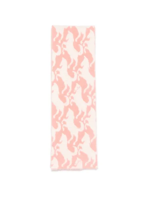 Stella McCartney Kids horse-intarsia scarf
