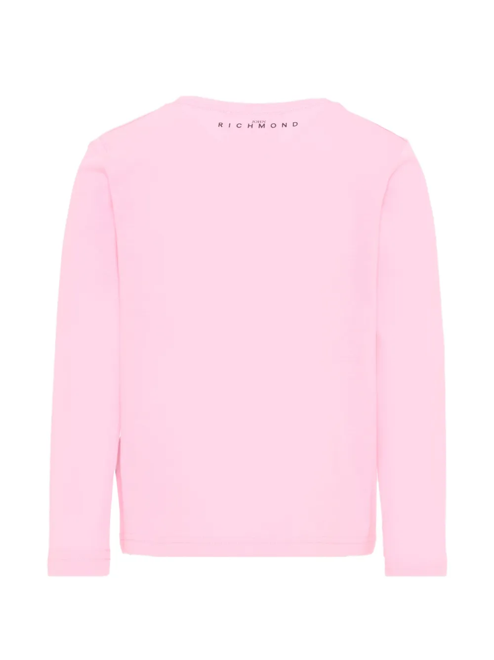 John Richmond Junior T-shirt met lange mouwen en logo-print Roze