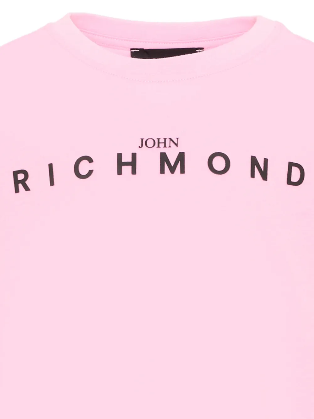John Richmond Junior T-shirt met lange mouwen en logo-print Roze
