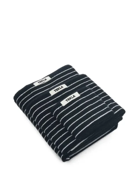 TEKLA striped cotton towel