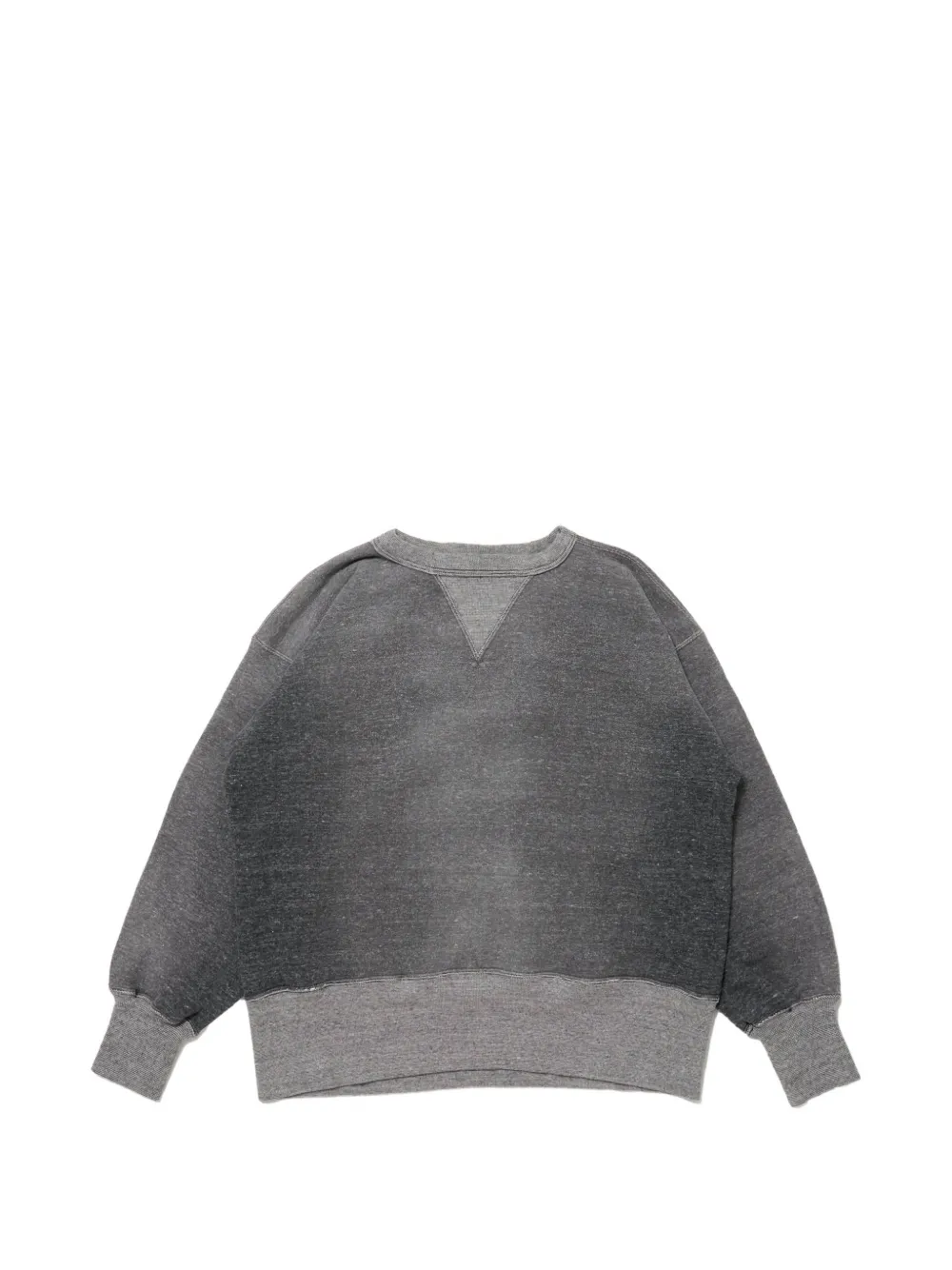 TAIGA TAKAHASHI Lot.603 denim-patch sweatshirt - Grau