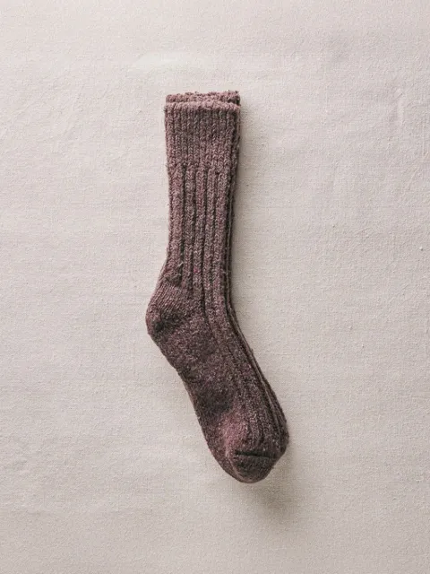 yahae low-gauge ribbed-knit socks