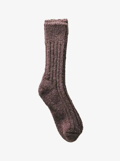 yahae low-gauge ribbed-knit socks