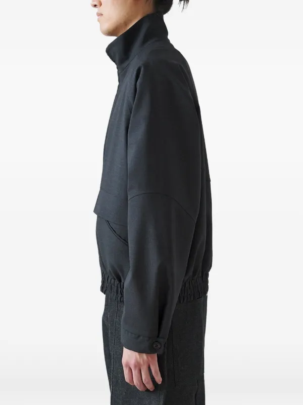 SAGE NATION Ji curved-panel Jacket | Black | FARFETCH SAGE NATION Ji curved-panel Jacket | Black | FARFETCH