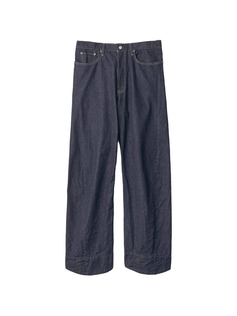 ssstein twist-cut straight-leg jeans - Blau