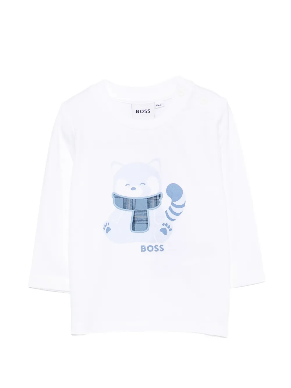 BOSS Kidswear graphic-print long-sleeve T-shirt - Bianco