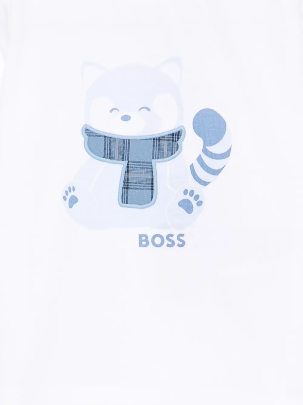BOSS Kidswear T-shirt met grafische print Wit