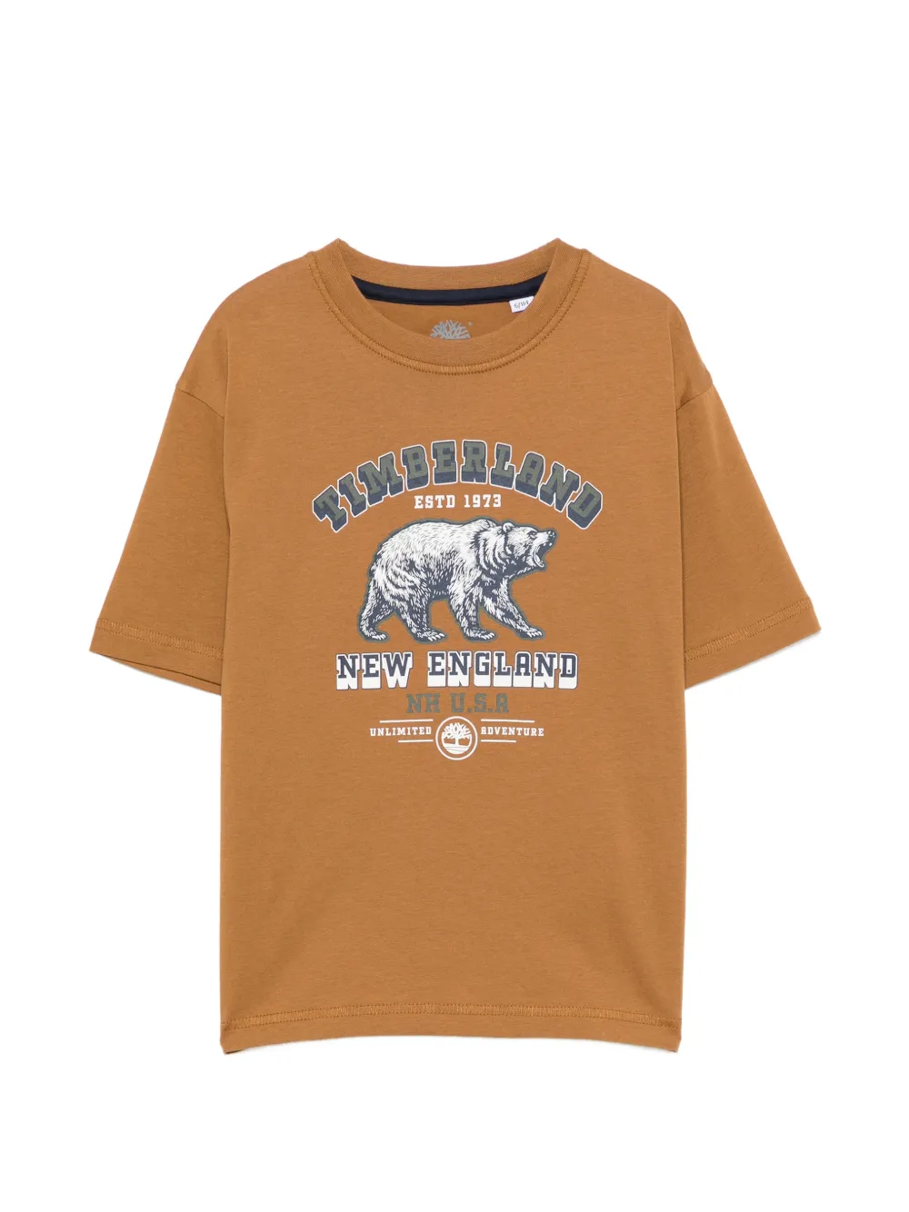 Timberland Kids graphic-print T-shirt - Marrone