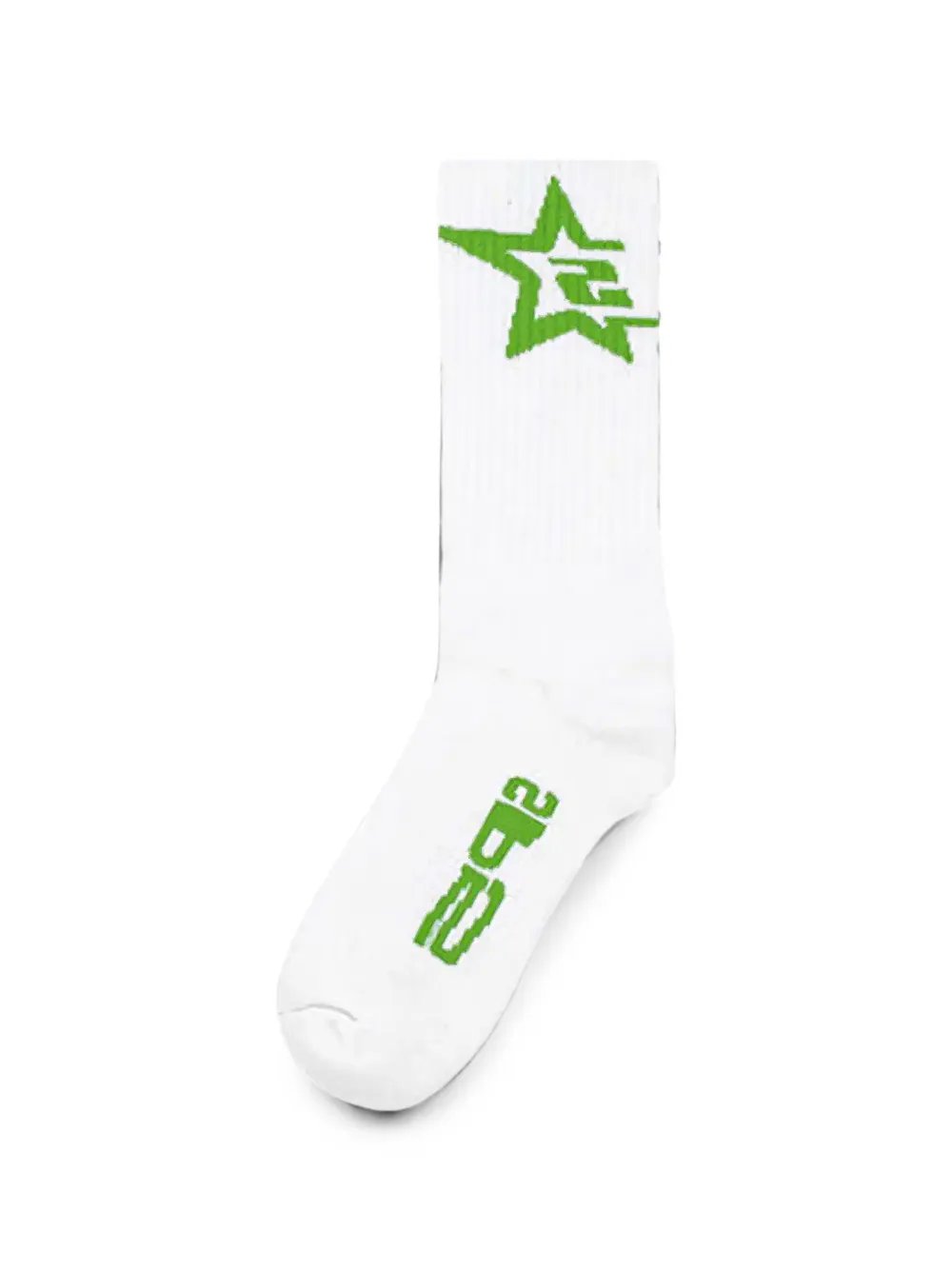 SP5DER logo-intarsia ribbed socks - Weiß