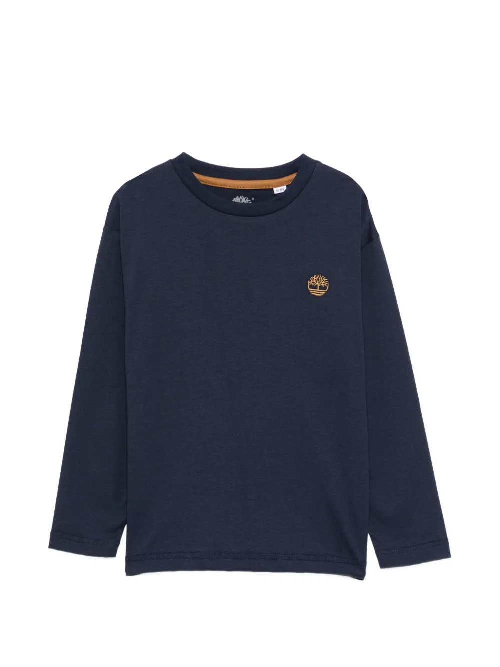 Timberland Kids logo-embroidered long-sleeve T-shirt - Blu