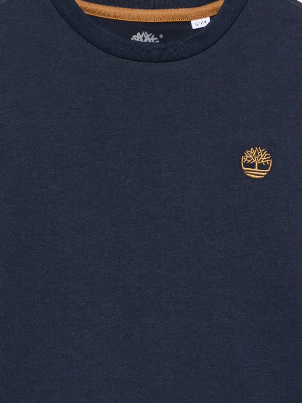 Timberland Kids T-shirt met lange mouwen Blauw