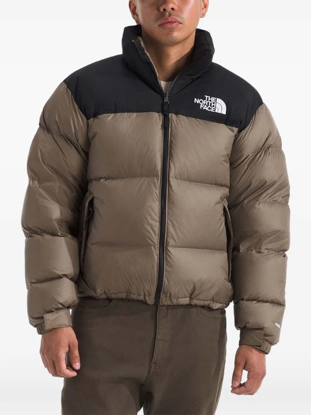 The North Face Donsjack met hoge hals Beige