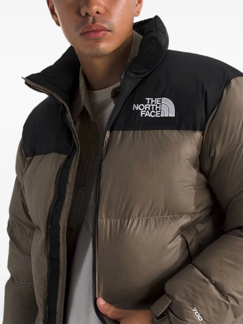 The North Face Donsjack met hoge hals Beige