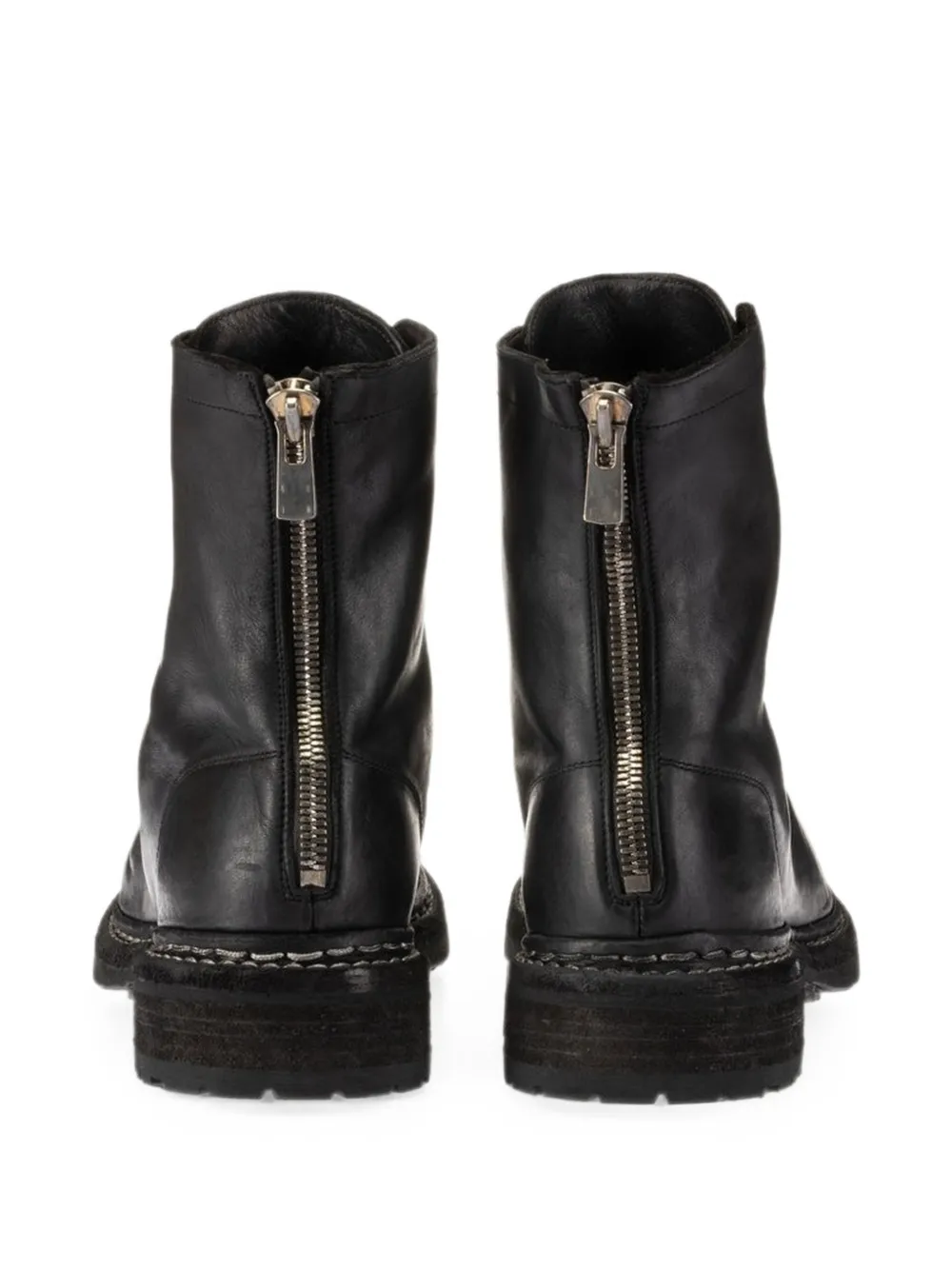 Guidi lace-up biker boots Zwart