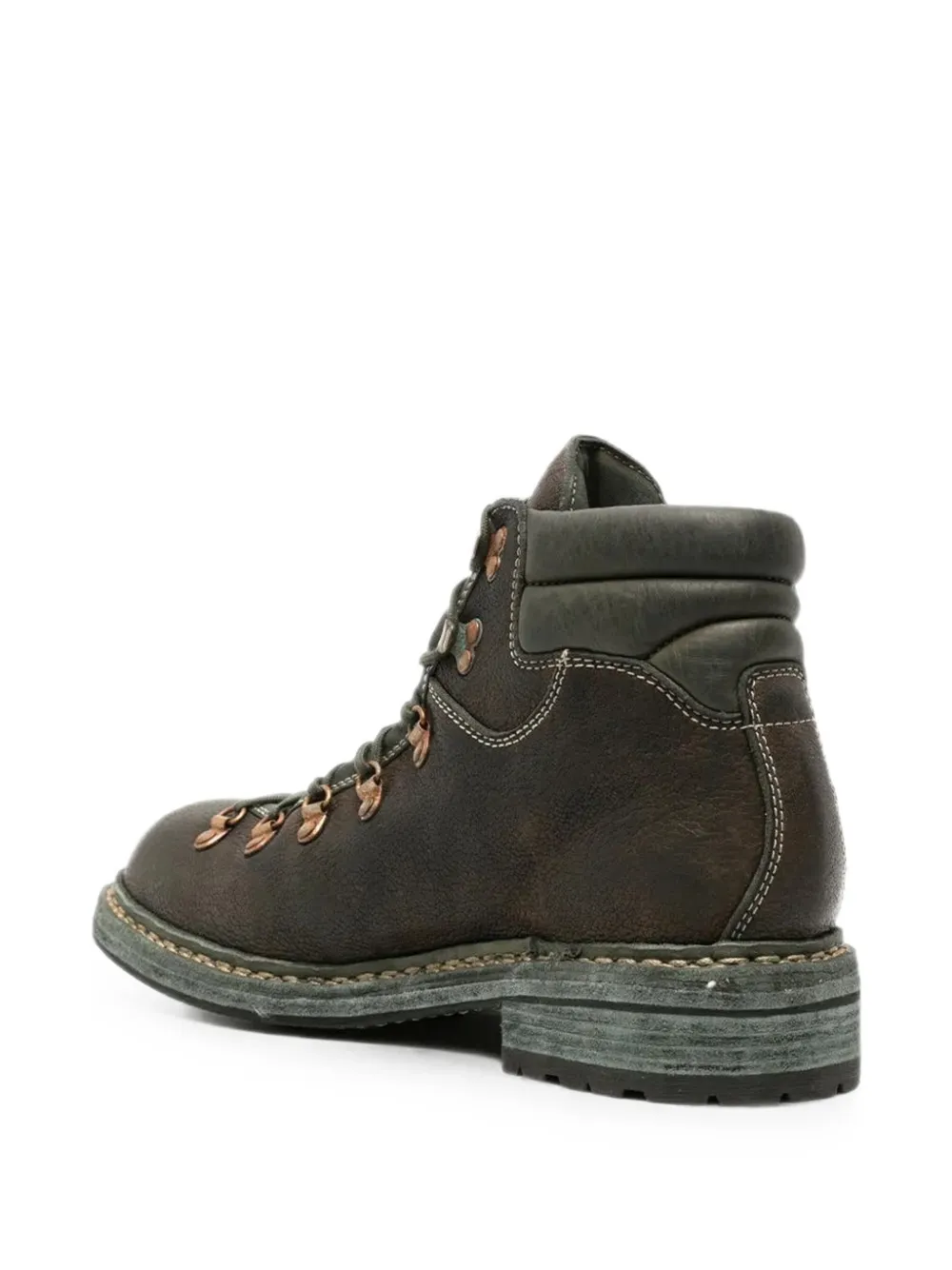 Guidi 19M leather hiking boots Groen
