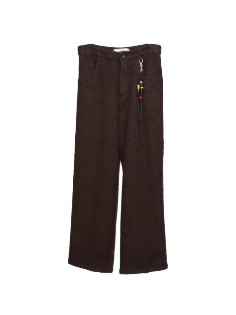 Song For The Mute wide-leg brushed-finish trousers