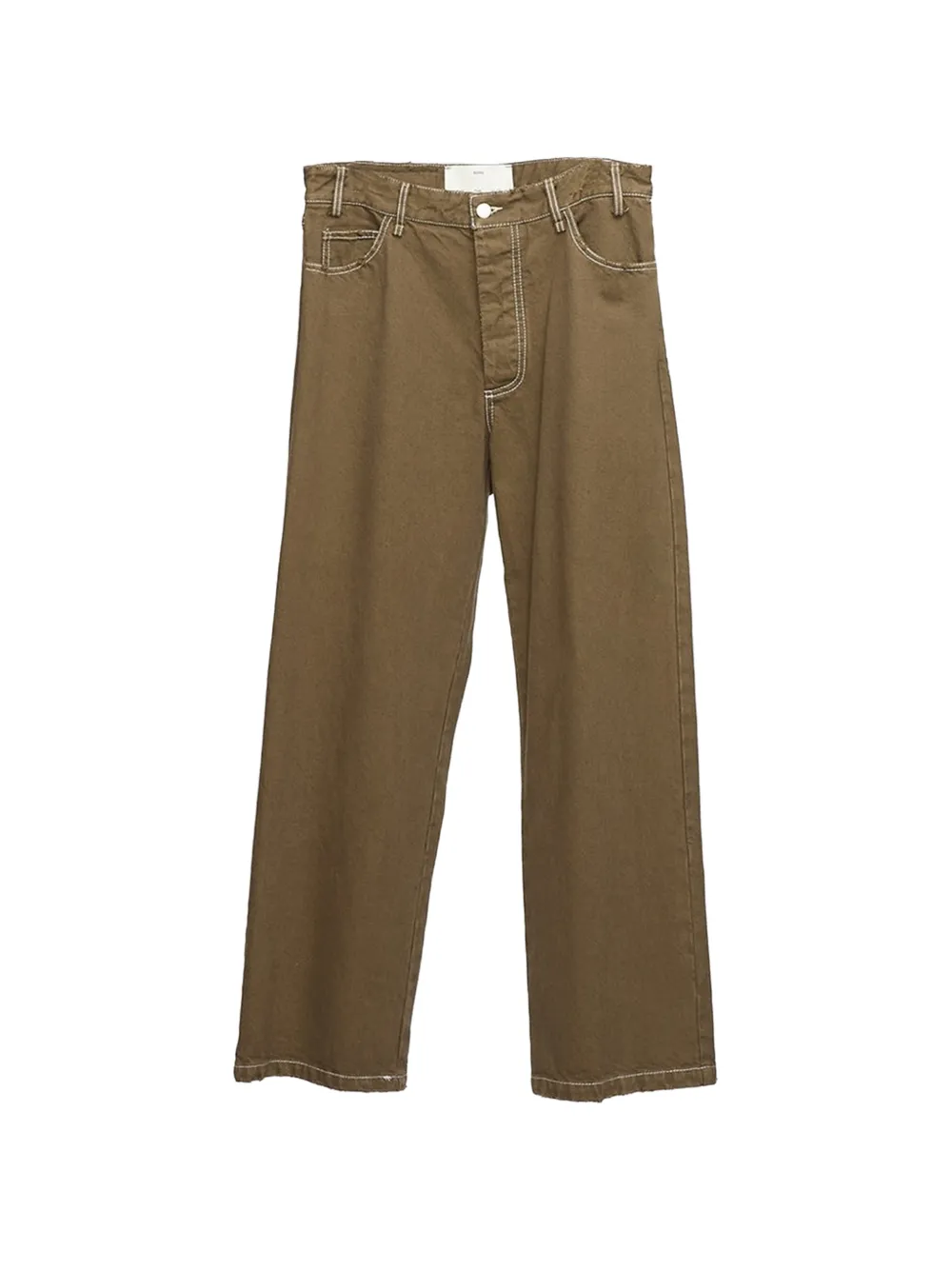 Song For The Mute contrast-stitch wide-leg jeans - Braun