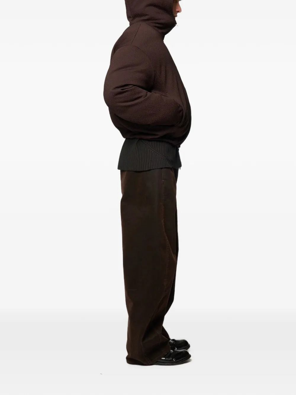 Omar Afridi Bud Hooded Puffer Parka | Brown | FARFETCH GE