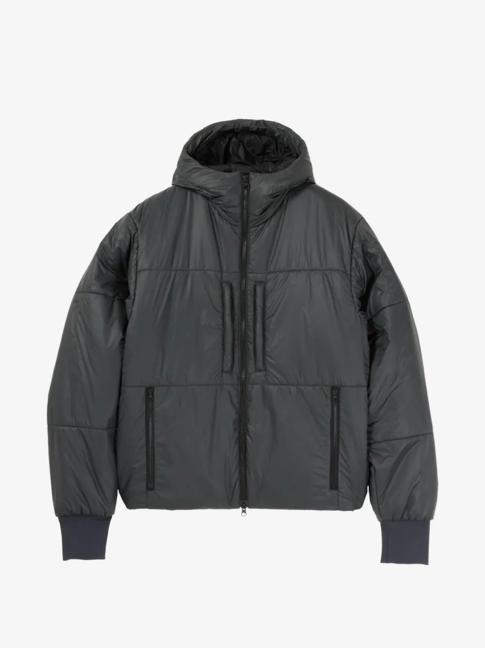 GR10K padded hooded jacket | Grey | Image 1