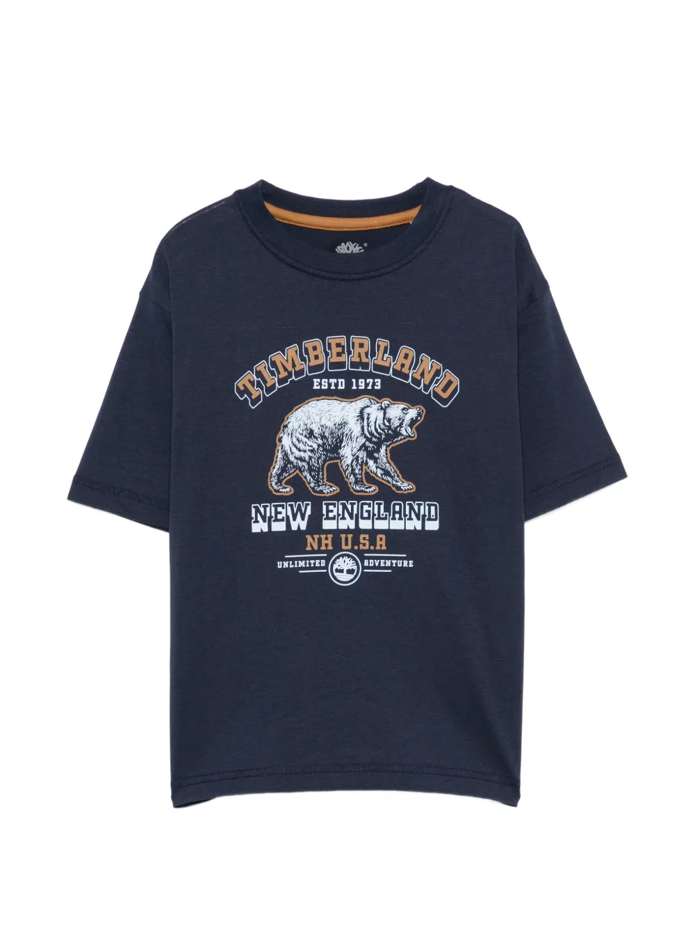 Timberland Kids bear-print T-shirt - Blu