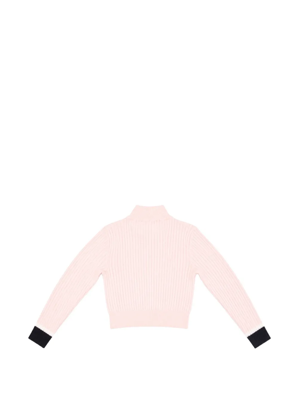 Elisabetta Franchi La Mia Bambina Ribgebreide cropped trui Roze