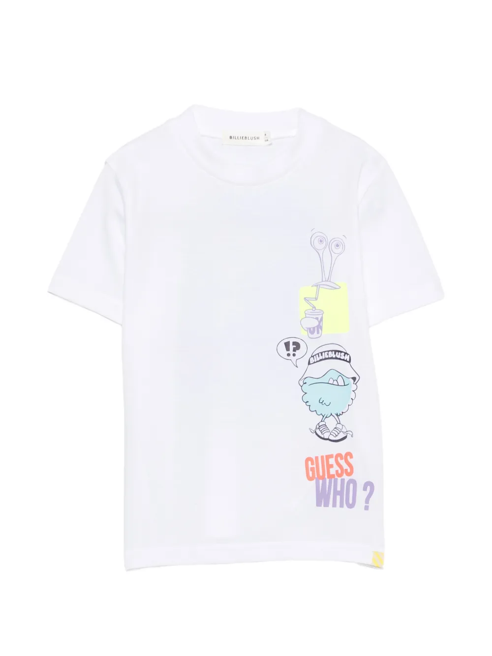 Billieblush round-neck print-detail T-shirt - Bianco