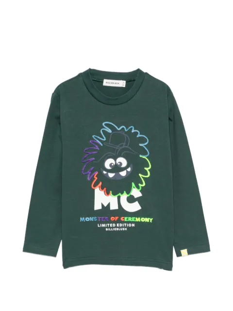 Billieblush t-shirt à broderie et manches longues