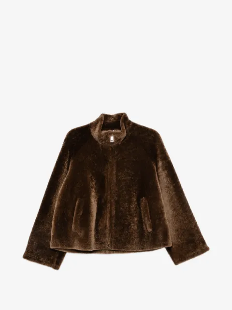 Manzoni 24 shearling zip-up jacket