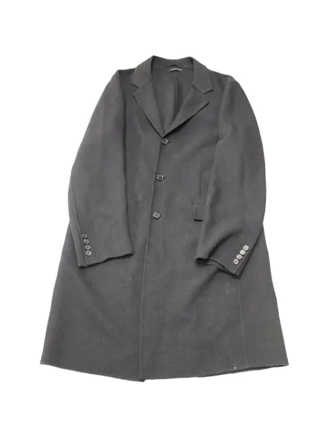 Prada Pre-Owned Single-breasted wool overcoat